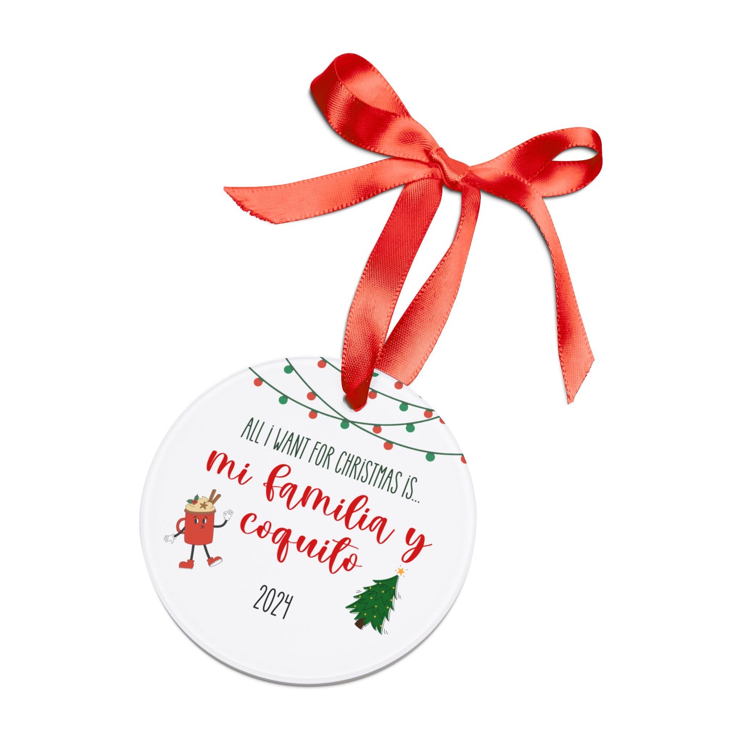 Christmas y Coquito Ornament