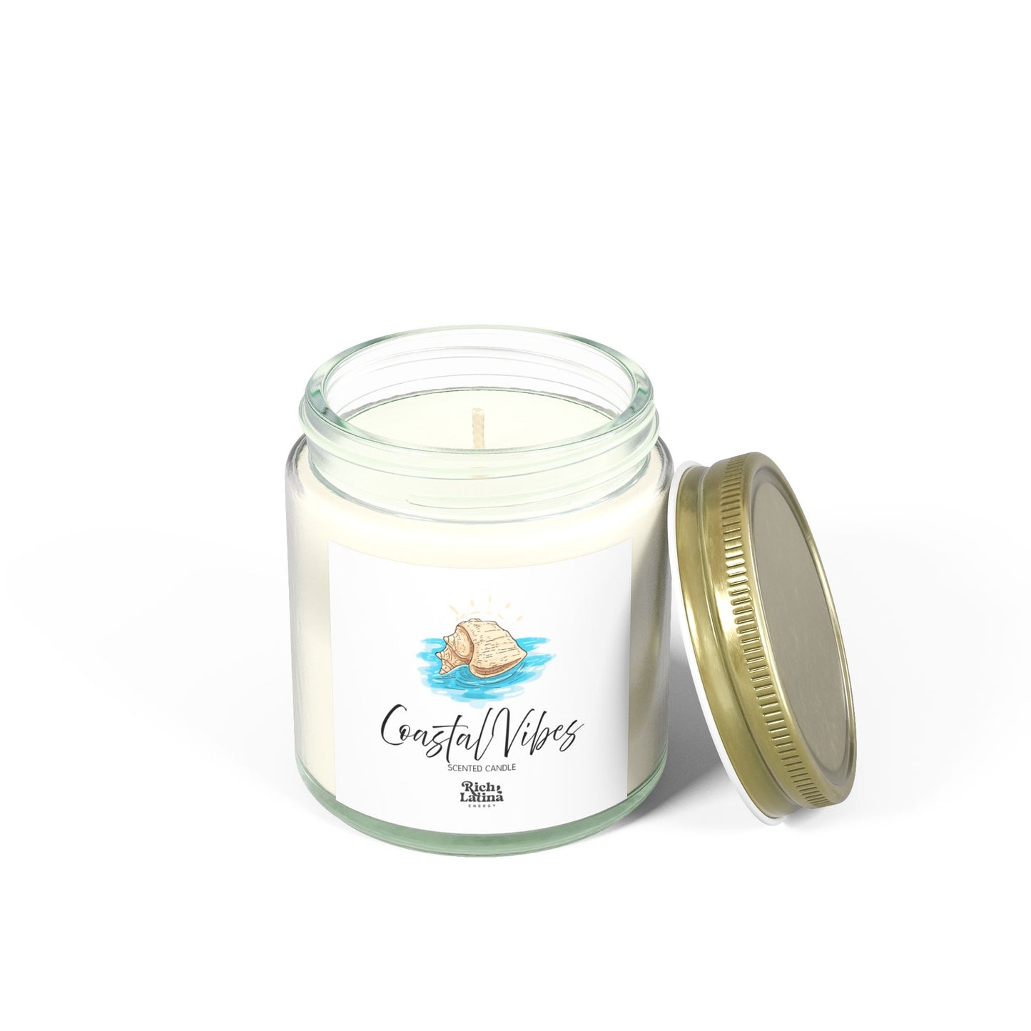 Coastal Vibes Scented Candle, Hand-poured, 4oz, 9oz