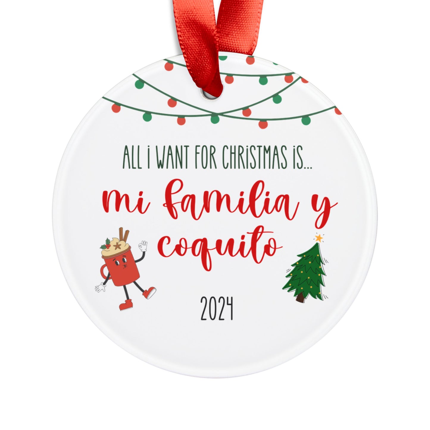 Christmas y Coquito Ornament