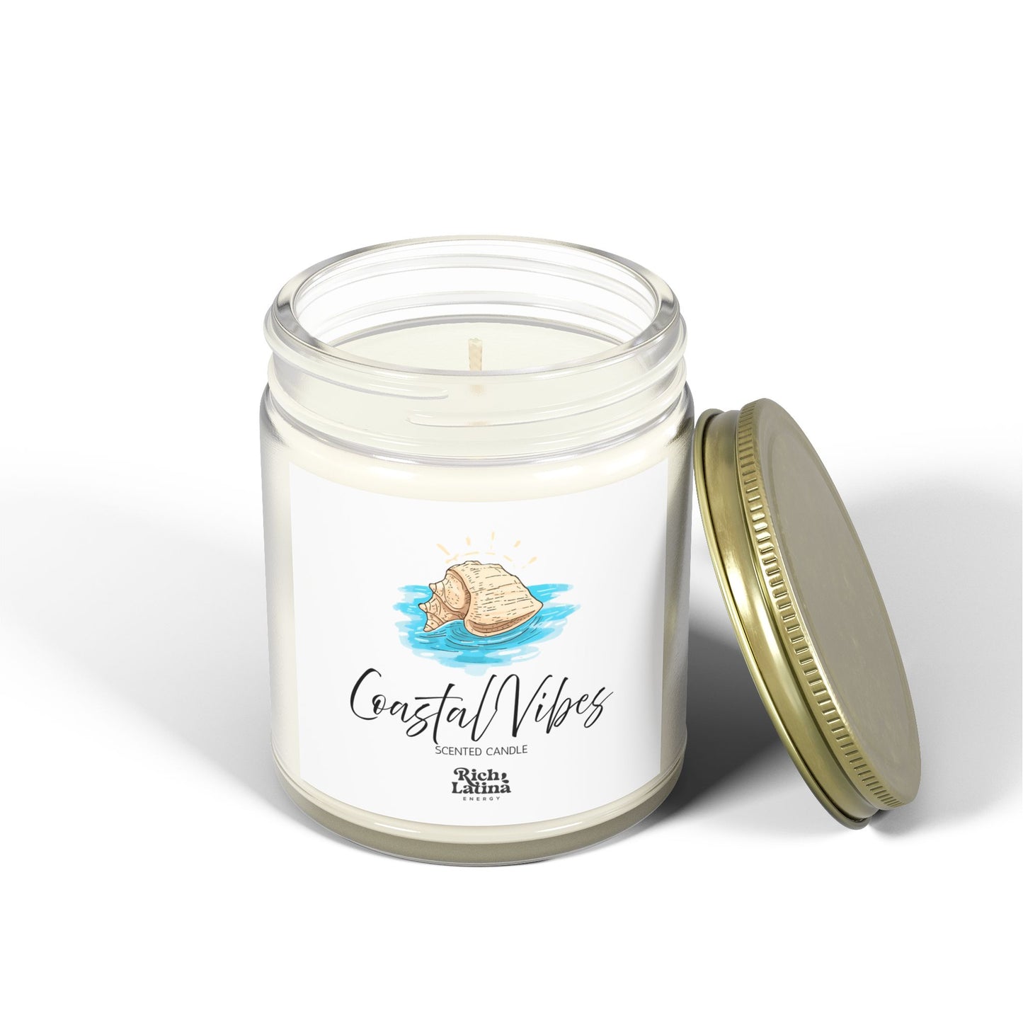 Coastal Vibes Scented Candle, Hand-poured, 4oz, 9oz
