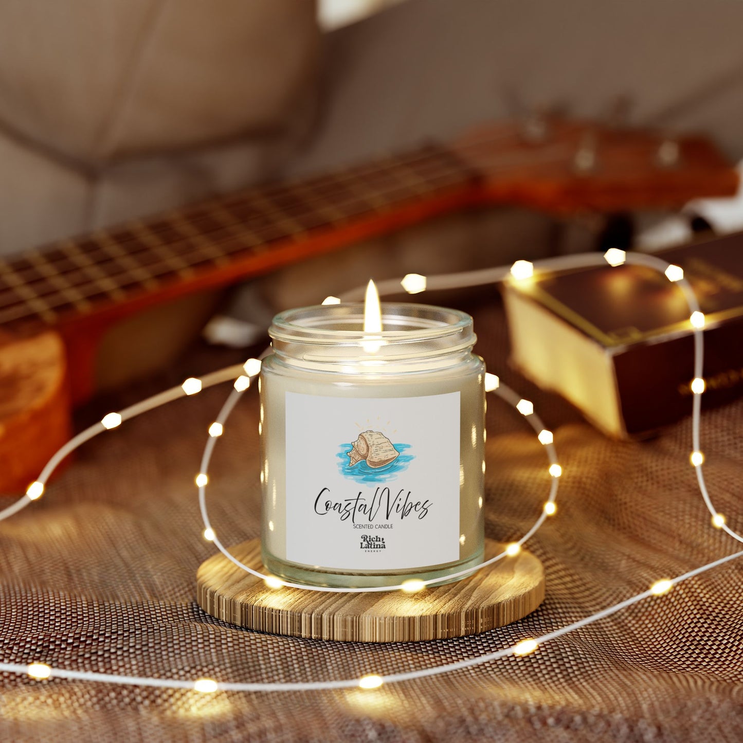 Coastal Vibes Scented Candle, Hand-poured, 4oz, 9oz