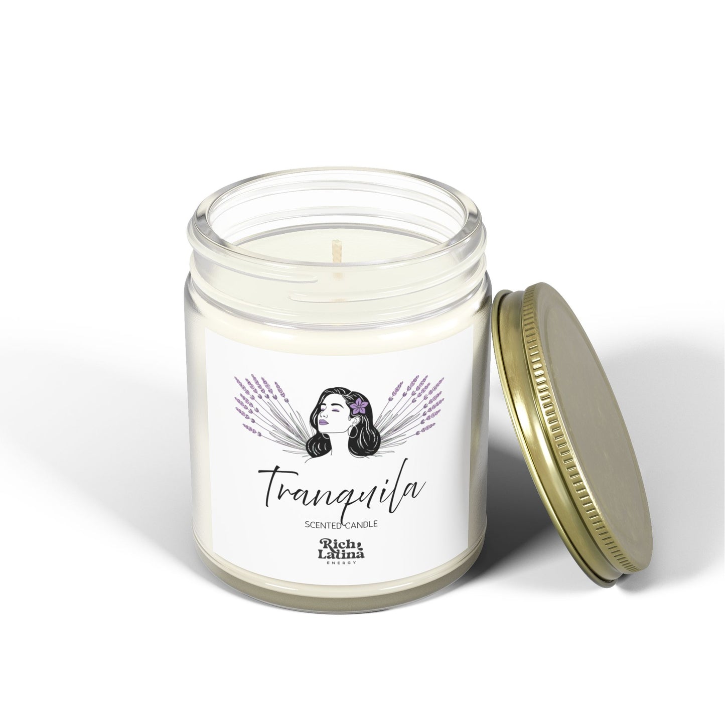 Tranquila Lavender Scented Candle, Hand-poured, 4oz, 9oz