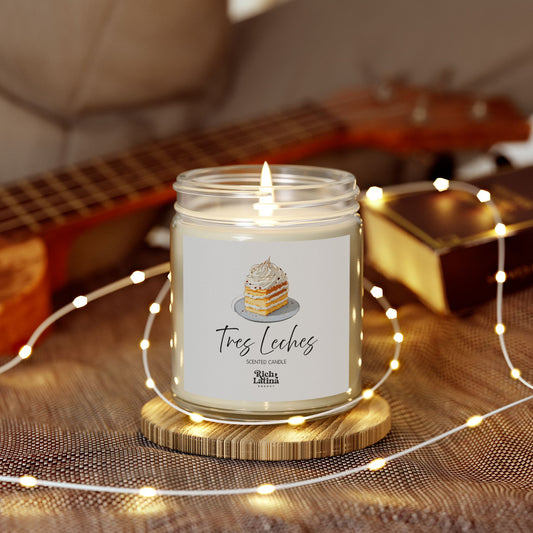 Tres Leches Scented Candle, Hand-poured, 4oz, 9oz
