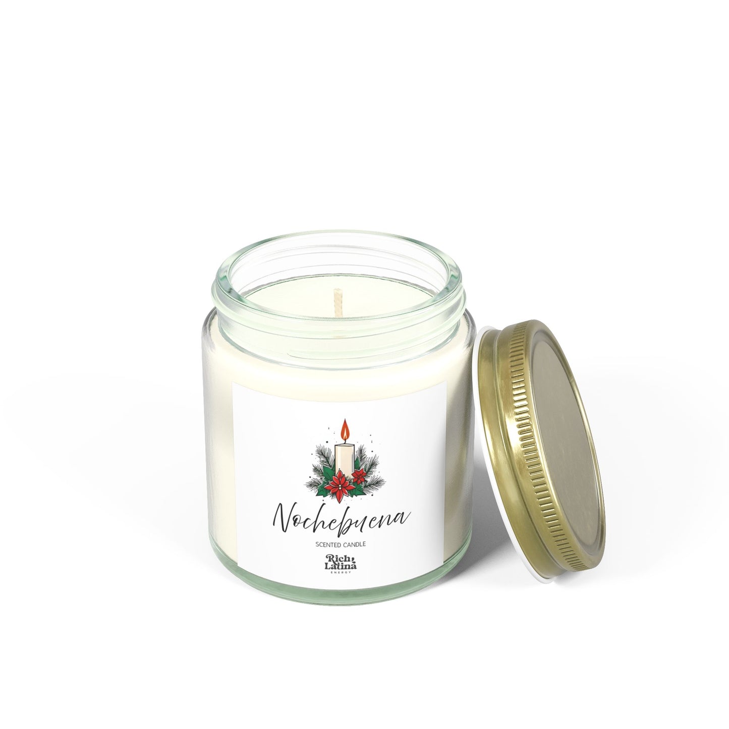 Nochebuena Christmas Eve Scented Candle, Hand-poured, 4oz, 9oz