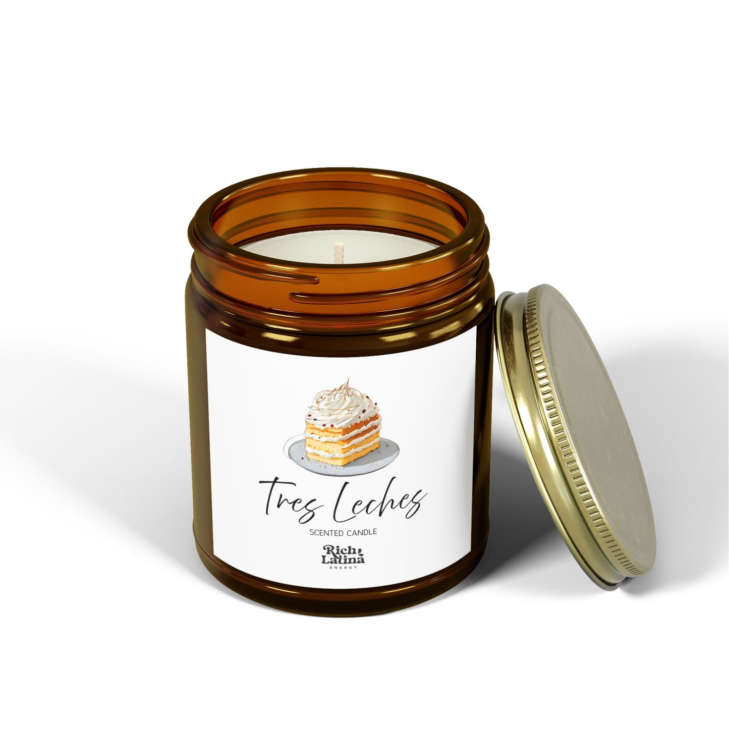 Tres Leches Scented Candle, Hand-poured, 4oz, 9oz