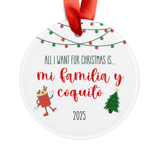 Christmas y Coquito Ornament