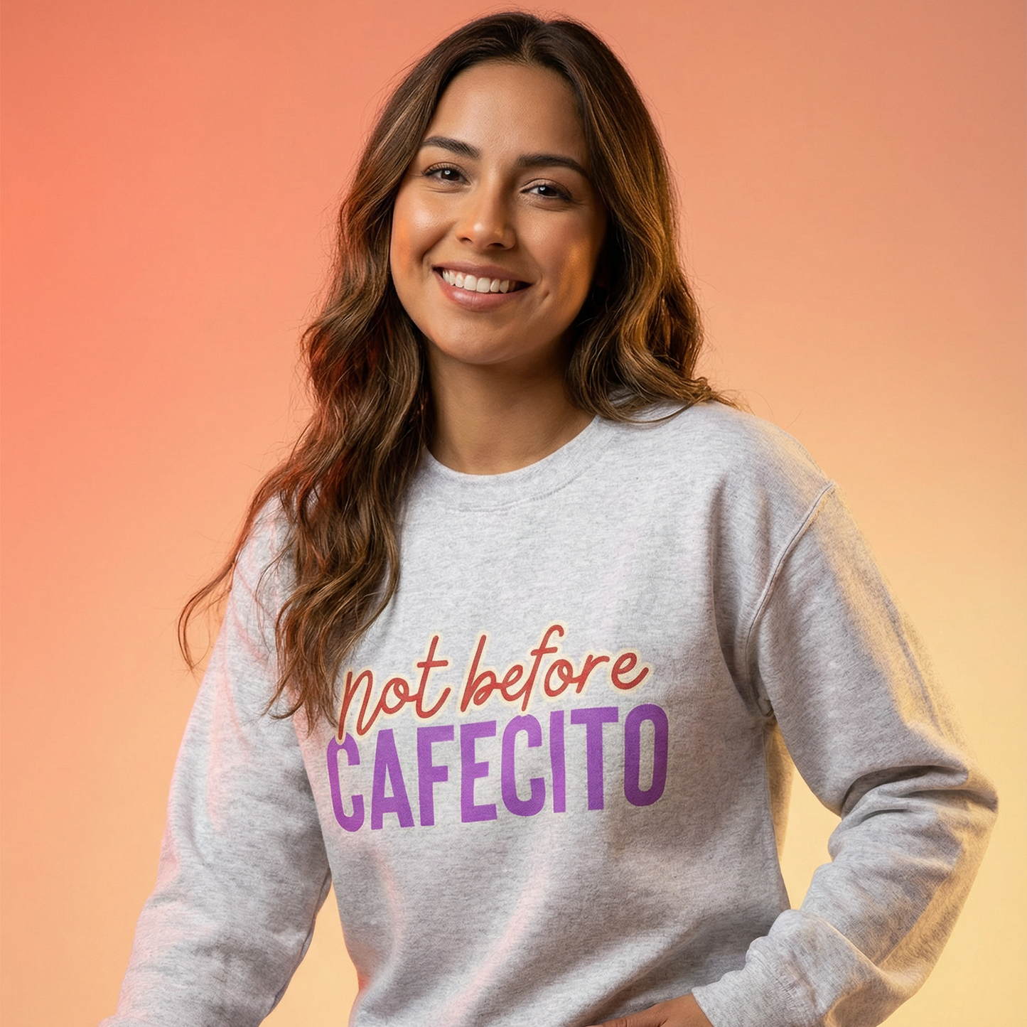 Not before cafecito Unisex Heavy Blend™ Sweatshirt